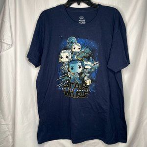 Star Wars Smuggler's Bounty Dark Blue T-Shirt Men's Adult Large Funko Pop Tee